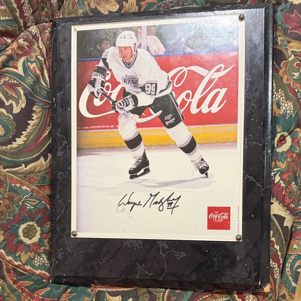 Black Framed Hockey Photo Plaque